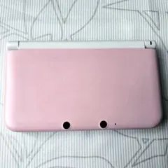 【動作確認品】Nintendo 3DS LL本体 ピンク×ホワイト　(外箱あり)