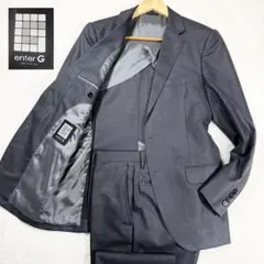 美品 GOTAIRIKU enterG スーツ チャコールグレー ストライプ Mのサムネイル
