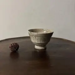 絵瀬戸 輪花 盃 ちょこ 古美術 古道具 アンティーク ぐい呑み 復興織部 絵瀬戸 輪花 盃 ちょこ 古美術 古道具 アンティーク ぐい呑み 復興織部
