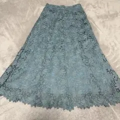 N.Natural Beauty Basic ケミカルレース フレアスカート／M