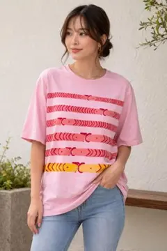 2026年最新】TSUMORI CHISATO カラー：ピンク系 レディース 半袖(T
