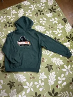 XLARGE グリーン パーカー フード付き