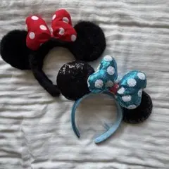 ディズニー　カチューシャ　ミニー