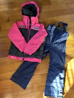 【バディスポーツ幼稚園】スキーウェア セット　130cm 女児　記名無し