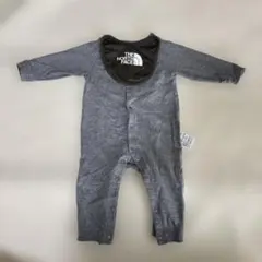 THE NORTH FACE グレー ロンパース バンダナ付き　スタイ付き