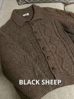 【訳あり美品】Black Sheep アランニット　カーディガン