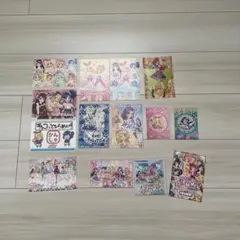 アイカツ　ポストカード　と　シール　とおまけ