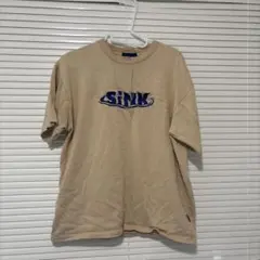 SINK 刺繍ロゴ Tシャツ ベージュ