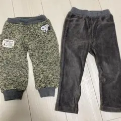 長ズボン ２着セット スヌーピー 90センチ 保育園着 キッズ服 冬用ズボン