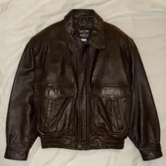 90s Vintage レザージャケット ブラウン