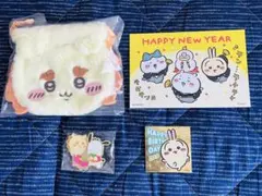 シーサーおかおポーチとピンバッジのセット 1/31迄購入でちいかわ新年カード付き