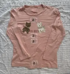 値下げ❣️PINK HOUSE ピンクハウス 長袖Tシャツ 犬柄 ピンクのサムネイル