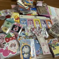 紙モノ大量まとめ売り●新品など28点入り●他スタンプ、バラメモ、訳あり中古文具等