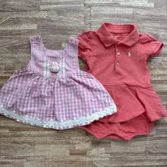 mezzo pianoワンピース80 ラルフローレン ロンパース 9M 75