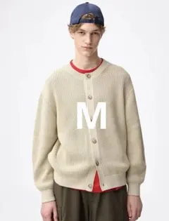 GU リリヤーンクルーネックカーディガン　M