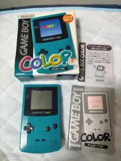 動作ok ニンテンドーゲームボーイカラー 本体 ブルー 箱付きGBC