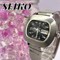 マ*ル様 セイコー ロードマチック 自動巻き5606-5010 1971年製 セイコー ロードマチック 5606-5010 ダークブルー文字盤 25石