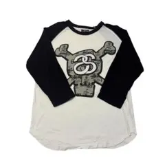 Stüssy スカルプリント 七分袖カットソー S