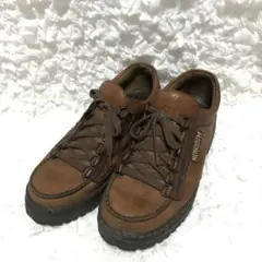極美品　MEPHISTO AIR-JET シボ革　デッキ　革靴　スニーカー 極美品MEPHISTO AIR-JET シボ革デッキ革靴スニーカー
