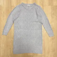 SHOO LA RUE シューラルー もちもち ニット ワンピース グレー LL
