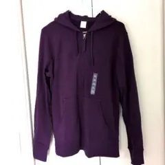 ライトスウェットフルジップパーカ（長袖）XL　ダークパープル