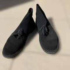 クラークス　デザートブーツ　ブラック　スエード