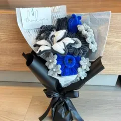 モールフラワー チャイラテ shop 枯れないお花 ブルーグレー 韓国花束