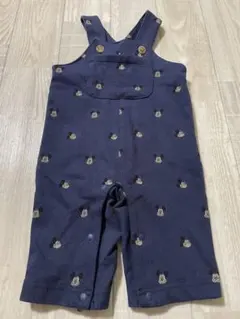 petit main ミッキーマウス柄オーバーオール 70