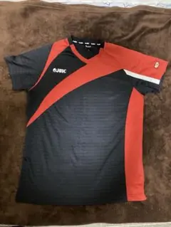 JUIC 卓球 ユニフォーム シャツ ブラック レッド Lサイズ