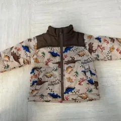 恐竜柄　アウター　ダウンジャケット80cm
