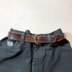 メキシコ製 本革 ヴィンテージウエスタンレザーベルト ユースサイズ 24
