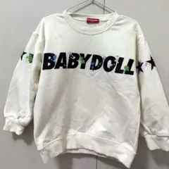 BABYDOLLペイントロゴトレーナー 子供用