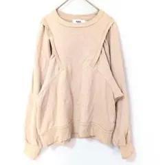 AZUL BY MOUSSY ベージュ スウェット シャギー ゆったり