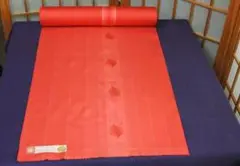 未使用　反物　正絹　コート　道行コート　西陣織　羽織　撥水　糸巻文様　コート地