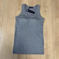 JEANASIS ブラ付きタンクトップ グレー