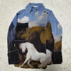 美品 Stella McCartney17AW『ライオンに怯える馬』ホースシャツのサムネイル