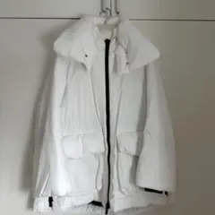 ユニクロ UNIQLO +J ハイブリッドダウンショートコート ホワイト