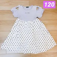 べべ　bebe Bebe ワンピース　パープル　紫　美品　水玉