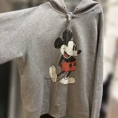 Tokyo Disney Resort ミッキー ジップパーカー グレー S