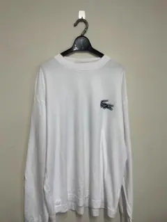 LACOSTE 長袖Tシャツ 白 US L