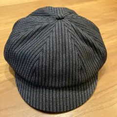 ダッパーズ　dapper's キャスケット　グレー　M ストライプ