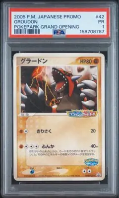 希少‼️ PSA1 POP5‼️ ポケパーク　グラードン　プロモ　42