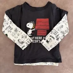 スヌーピー 長袖カットソー 100cm