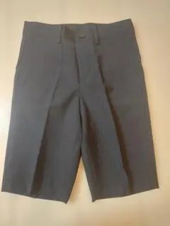 COMME CA ISM ブラックストライプショートパンツ