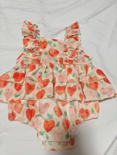 ベビー服　ワンピース　ロンパース　ハート柄