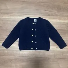 PETIT BATEAU ネイビー カーディガン 4ans 100 プチバトー