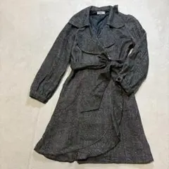 axes femme アクシーズファム コート グレー ロング