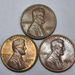 アメリカ リンカーン・セント硬貨 4枚セット - メルカリ