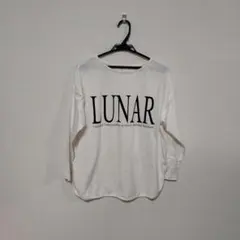 LUNAR ロゴプリント 長袖カットソー ホワイト