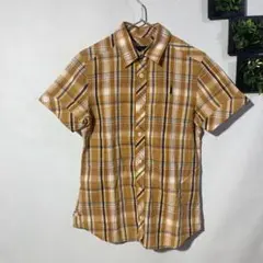イーストボーイ(size9)レディースシャツ　チェック柄シャツ　半袖　綿のサムネイル